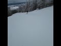 Crazy skier passing snowboard at 60mph insane