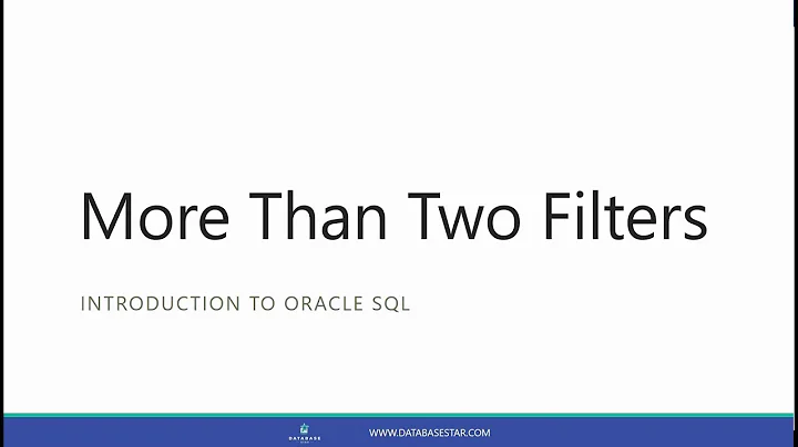 More Than Two Filters in an SQL WHERE Clause (Introduction to Oracle SQL)