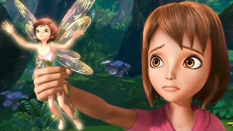 Wendy grabs Tinker Bell (from The New Adventures of Peter Pan) [Para-Giantess]