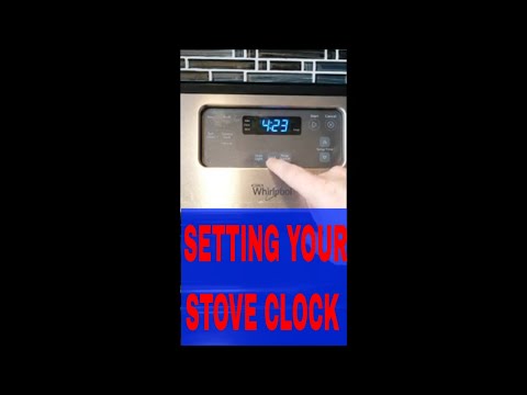 HOW TO SET YOUR WHIRLPOOL STOVE CLOCK #Shorts