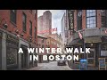 A Winter Walk in Boston - Quincy Market and Downtown