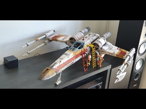 3D Printed X-Wing in 1:12 Scale - Walk Around