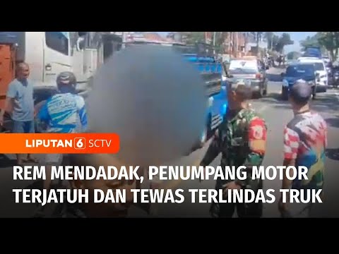 Kecelakaan Maut Motor, Dua Orang Tewas Terlindas Truk di Banyuwangi | Liputan 6