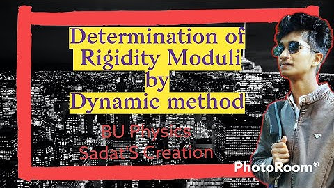 To determine Rigidity Modulus By Dynamic Method ||BUPhysics || Sadat