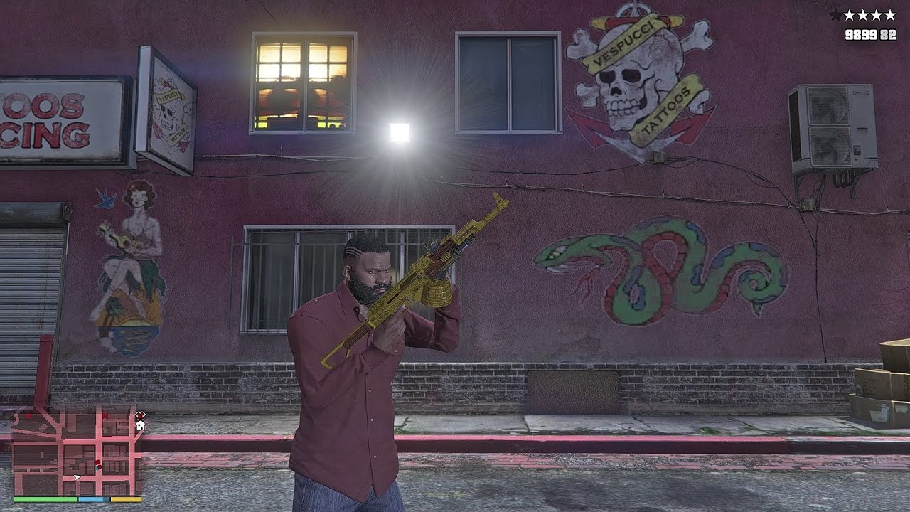 GTA 5 PC - Marabunta gang assault + Five Star Escape/Beach shootout