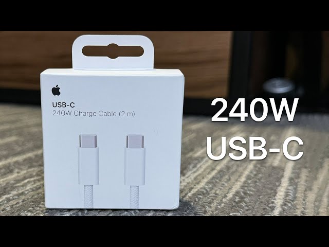 Apple 240W USB-C Cable Unboxing (2m) 