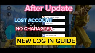 Lost Account no Character after New Update- New Log In Guide- Dragon Nest 2 Evolution