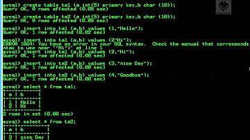 mysql 03 04 table types merge overview