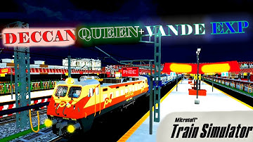 🔴LIVE || 12123 DECCAN + VANDE EXP IN MSTS LOCO PILOT DUTY WITH WAP 7 PART 2 || #indianrailways #msts