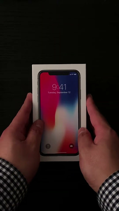 30 seconds unboxing Apple iPhone X Space Gray