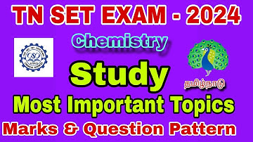 tn set exam 2025 | tn set Study plan 2025 | tnset Important topics | tnset chemistry | tnset |