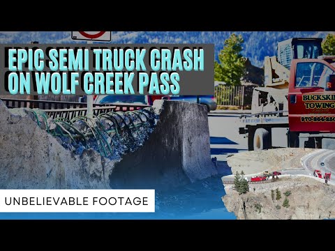 EPIC SEMI TRUCK CRASH on Wolf Creek Pass - Unbelievable Footage | September 2021