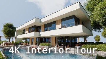 Full 4K Blender Eevee Interior Tour | Modular Modern House 1