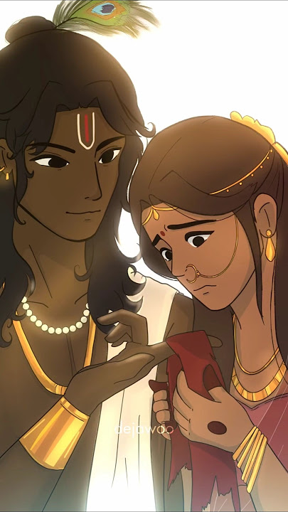 The story of krishna and drupadi #janmashtami #krishna #2danimation