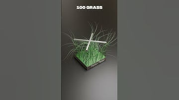 Blender 3D Grass Simulation | Relaxing ASMR Physics