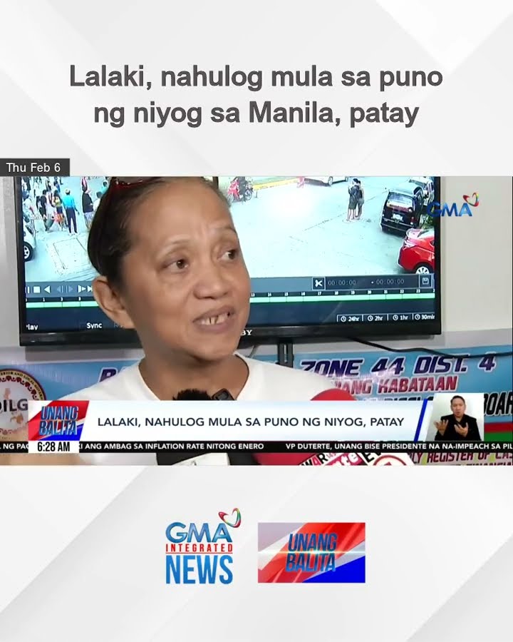 Lalaki, nahulog mula sa puno ng niyog sa Manila, patay | Unang Balita
