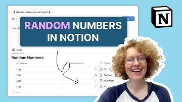How to Generate Random Numbers in Notion!