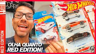 JÁ VIU ESSE TANTO? LINHA RED EDITION HOT WHEELS! OLHA O QUE ACHEI!