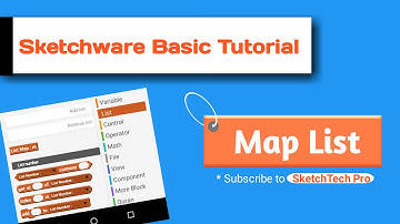 Sketchware Basic Tutorial Map List Blocks in Sketchware | SketchTech Pro