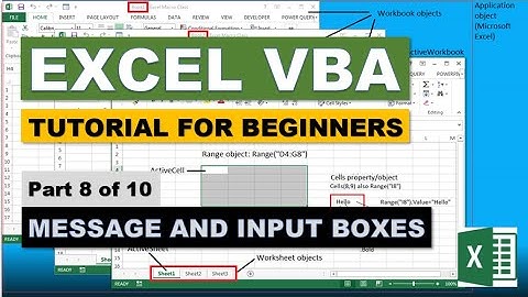 Excel VBA Tutorial for Beginners (Part 8/10): Message and Input Boxes