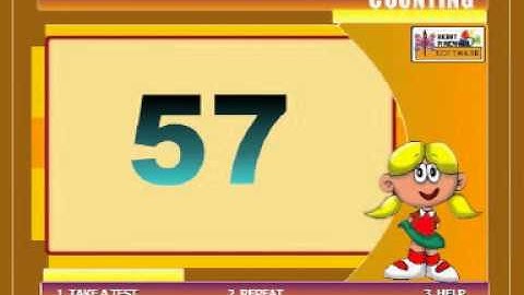 Interactive Maths for Kids - Counting 51 to 60 with Activities and Exercises