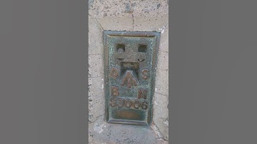 How a Bench Mark actually looks on the field? #geography #survey #benchmark #learning #uk