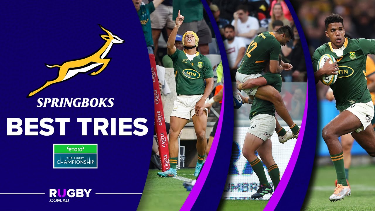 Springboks Best Tries The Rugby Championship 2022