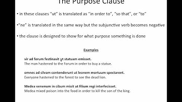 Latin Grammar - Purpose & Result Clauses, Indirect Commands