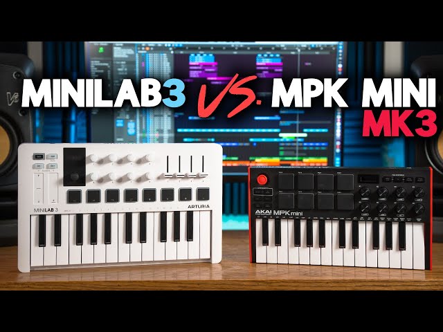 Arturia MINILAB 3 VS Akai MPK Mini Mk.3 - Which MIDI Keyboard should YOU  choose? 