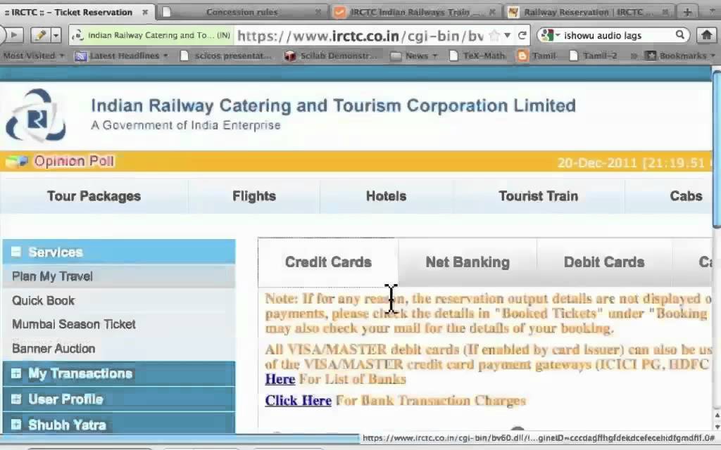 Indian rail reservation online