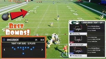 This Formation Has The BEST Bomb Setups In Madden 23! | Singleback Tight Y Off Mini Scheme |