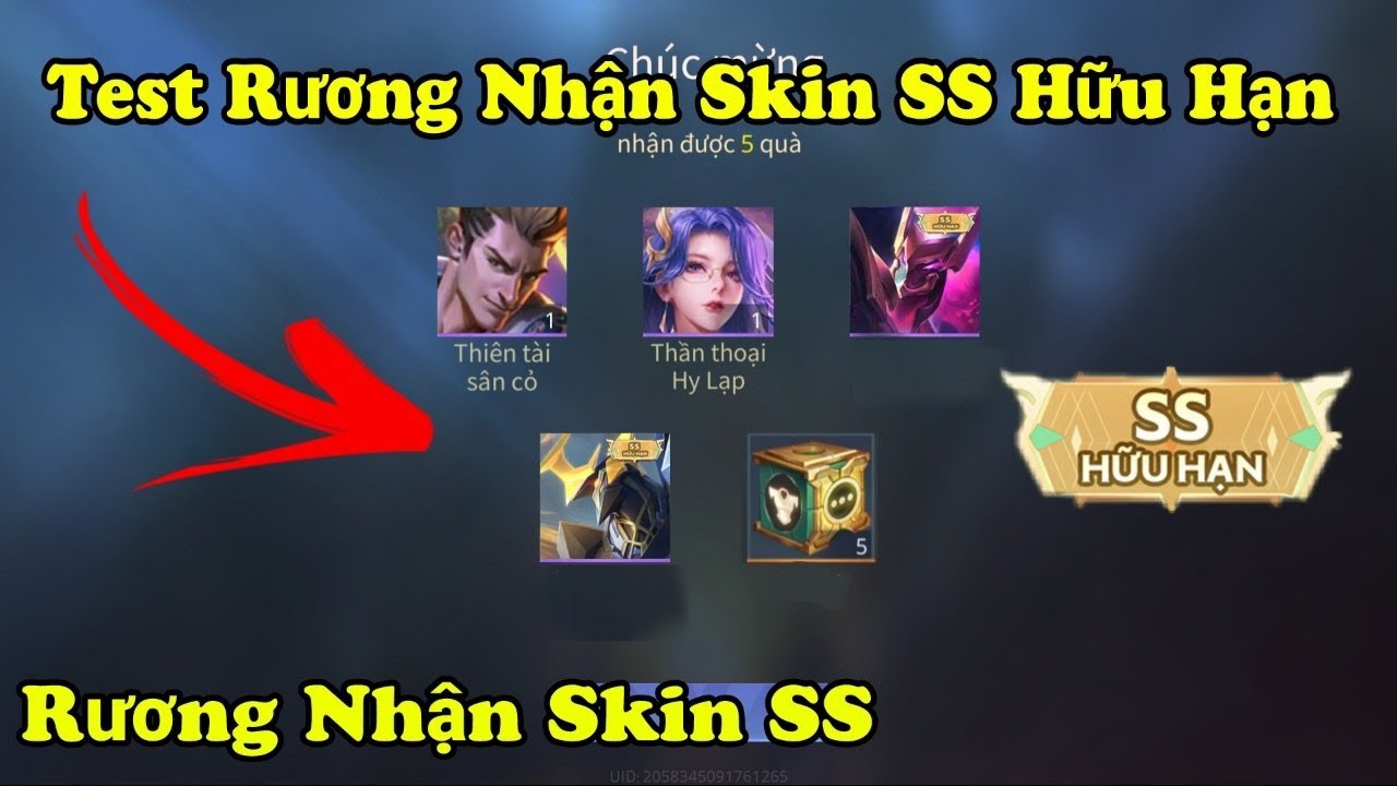 Liên Quân | Test Rương Nhận Skin SS Hữu Hạn Chưa Sở Hữu Từ Sự Kiện Mới