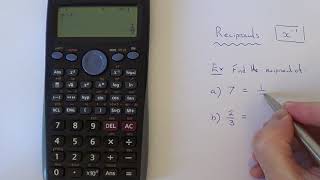 Where Is The Reciprocal Key On A Casio Scientific Calculator