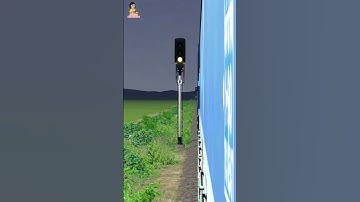 Indian Railway Signal Change | train | train videos | train game | ATG #shorts #atgtrain