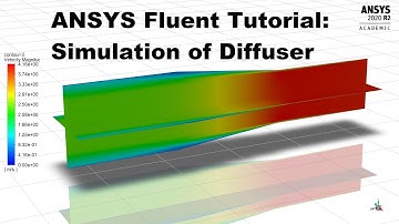 Ansys Fluent Tutorial for Begginers | Steady Simulation of Diffuser, Calculation of Pressure Losses