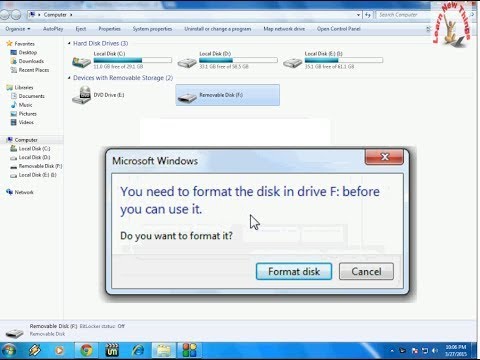 You Need To Format The Disk In Drive :Before You Can Use It | How to ...