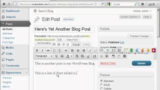 How to Edit A Blog Post in Wordpress - JNS Host