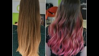 Neue Balayage Technik!! Mit Magenta - Roten & Pinken Strähnen!