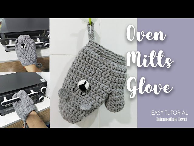 HOW TO MAKE A SIMPLE CROCHET KITCHEN / OVEN MITTENS Part 1 