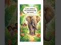 🐘 Elephant Song for Kids | Hathi Raja Funny Short | Kids Learning &amp; Animal Video #shorts