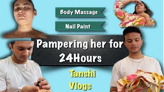 Pampering my wife for 24 Hours | Tanshi Vlogs