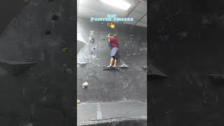 Is it cheating to use bolt  holes for this climb? @hangar18indoorclimbinggym-21 #rockclimbing