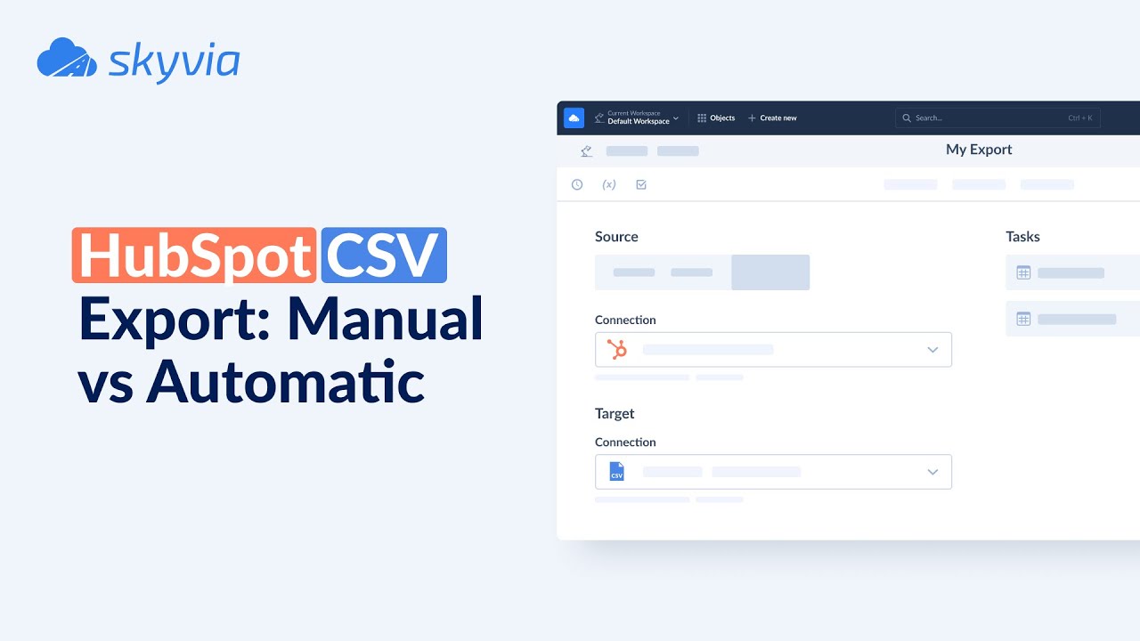 How to Export HubSpot Data to CSV: Manual vs Automatic - YouTube