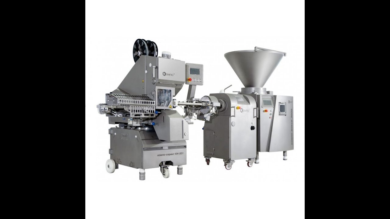 MidScale Vacuum FIller KOMPOOPTI+Continuous Grinder VP6000+Fully Auto Clipper KOMPOSPRINT KN