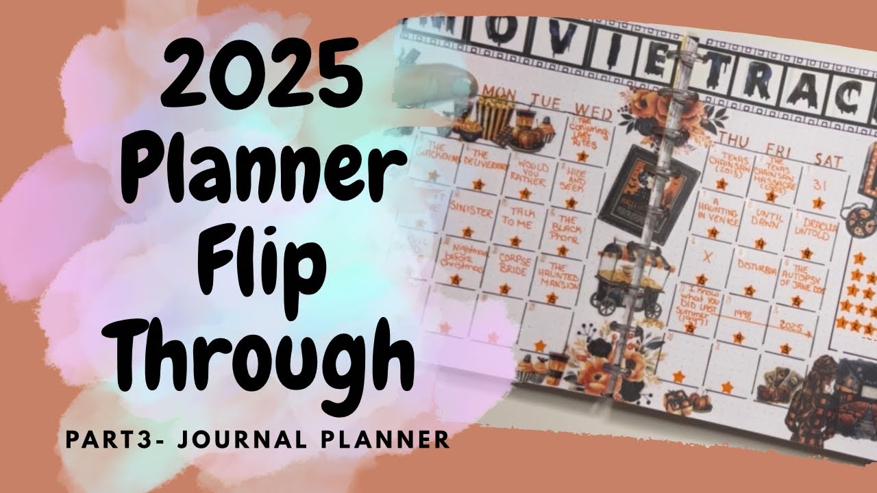 MY 2025 PLANNER FLIP THROUGH/ HORIZONTAL JOURNAL CURRENTLY PAGES/ HAPPY PLANNER