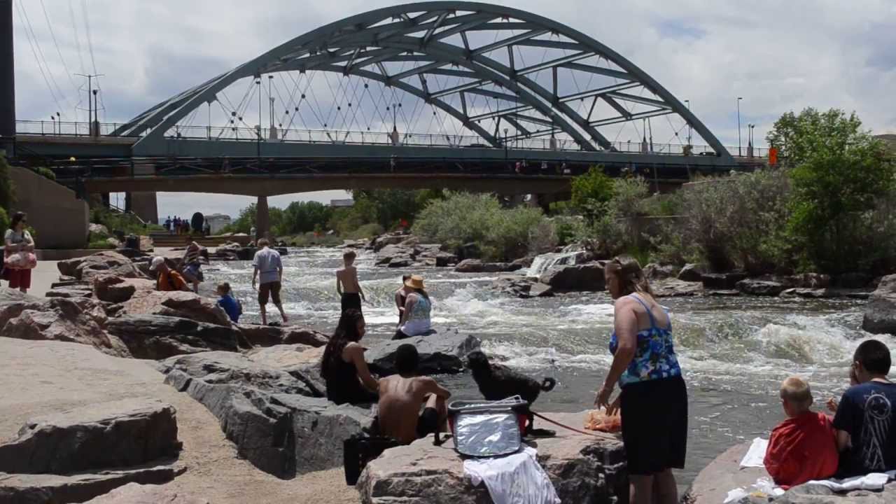 Kids Swimming at Confluence Park, Denver in the Platte River YouTube