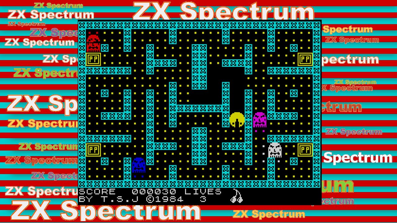 Ретро игры на ZX Spectrum / обзор игры Mac Man