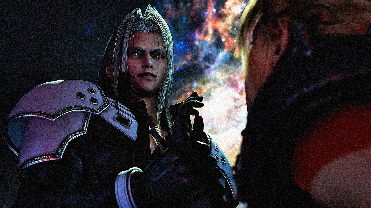 TEAM FF7 FIGHT SEPHIROTH SCENE | Realistic Graphics [4K 60FPS ] Final Fantasy VII 159