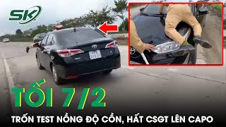 Tối 7\/2: Trốn Kiểm Tra Nồng Độ Cồn, Tài Xế Hất Văng CSGT Lên Capo, Bỏ Chạy 2Km | SKĐS