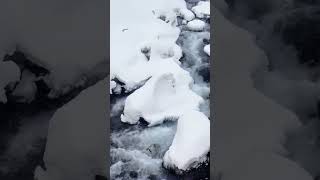 frozen waterfall #allah #alquran #youtubeshorts
